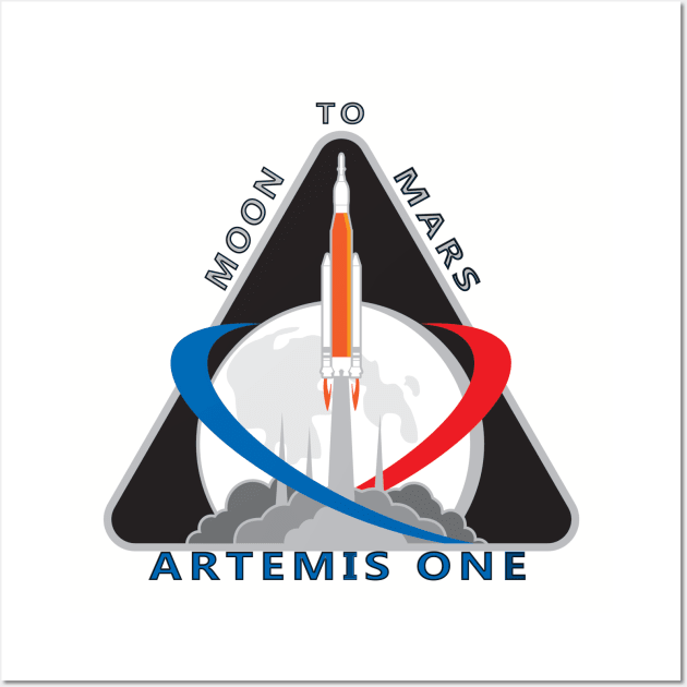 Artemis Mission One Patch Wall Art by Spacestuffplus
